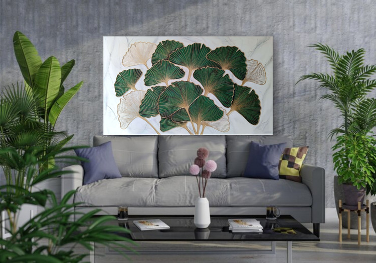 تابلو دکوراتیو جینگو روی دیوار بالای نشیمن