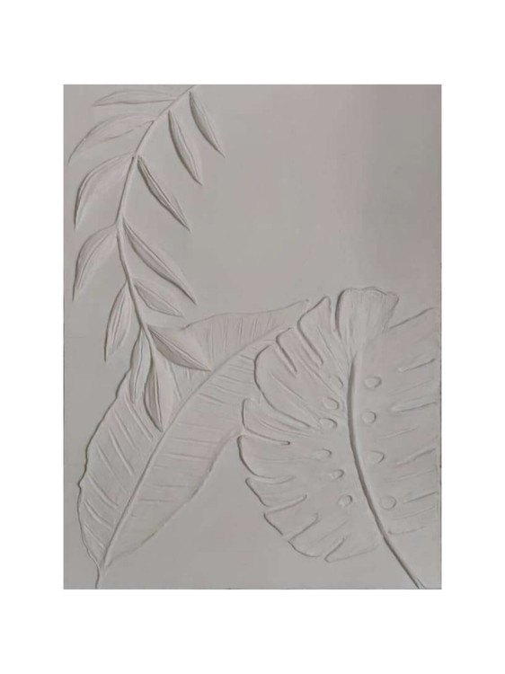 تصویر تابلو دکوراتیو برگ مدل برجسته