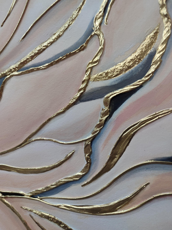 تصویر بخشی از تابلو از نمای نزدیک