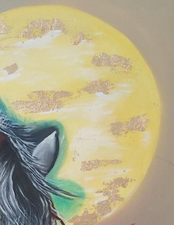 ورق طلا روی بوم