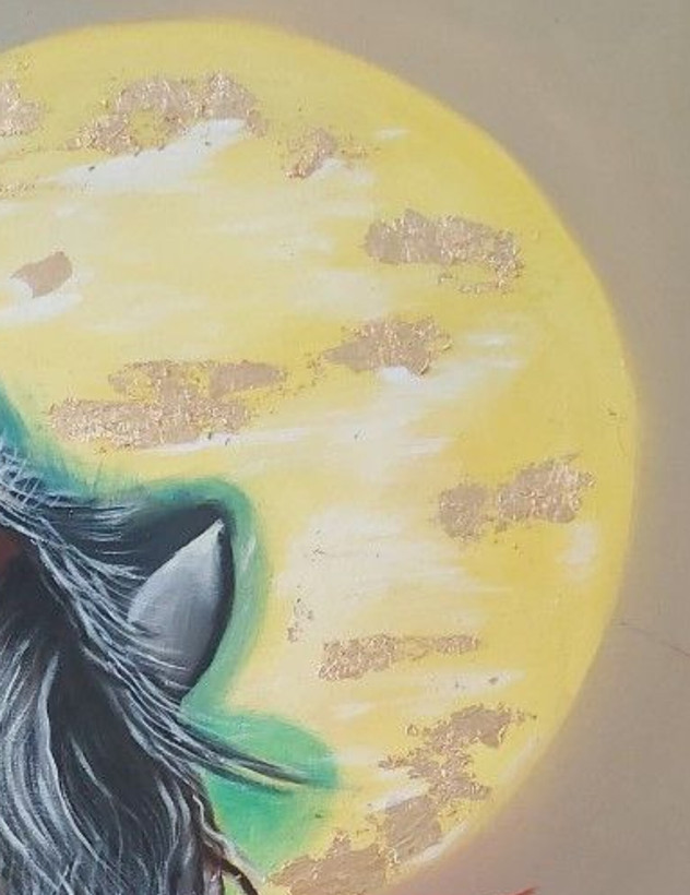 ورق طلا روی بوم