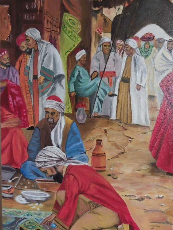 مردم در حال خرید از بازار