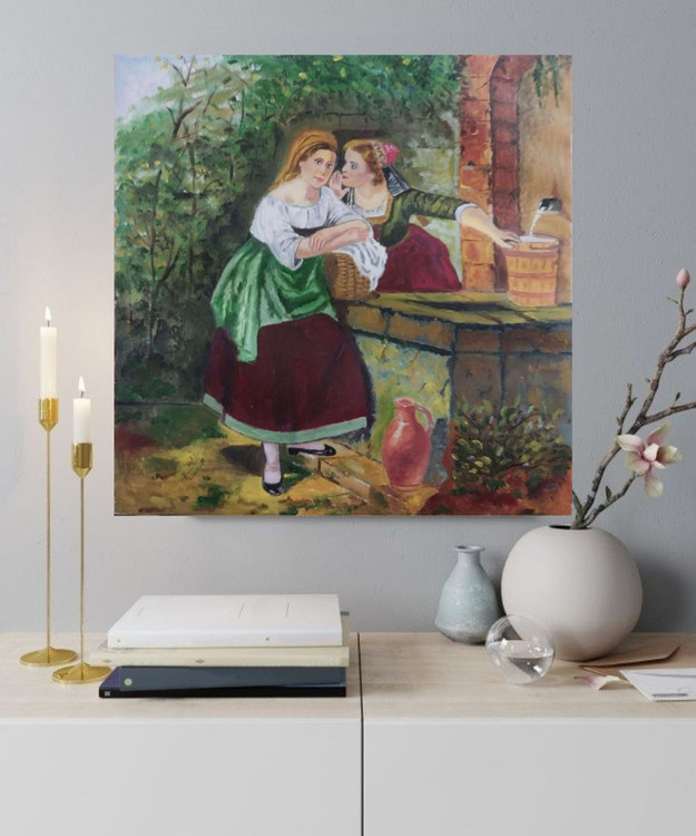 تابلو نقاشی رنگ روغن همسایه ها