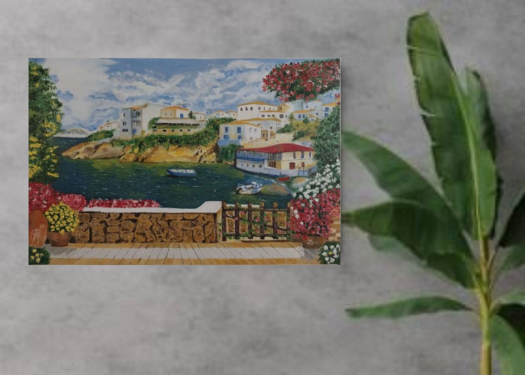 تابلو نقاشی رنگ روغن منظره